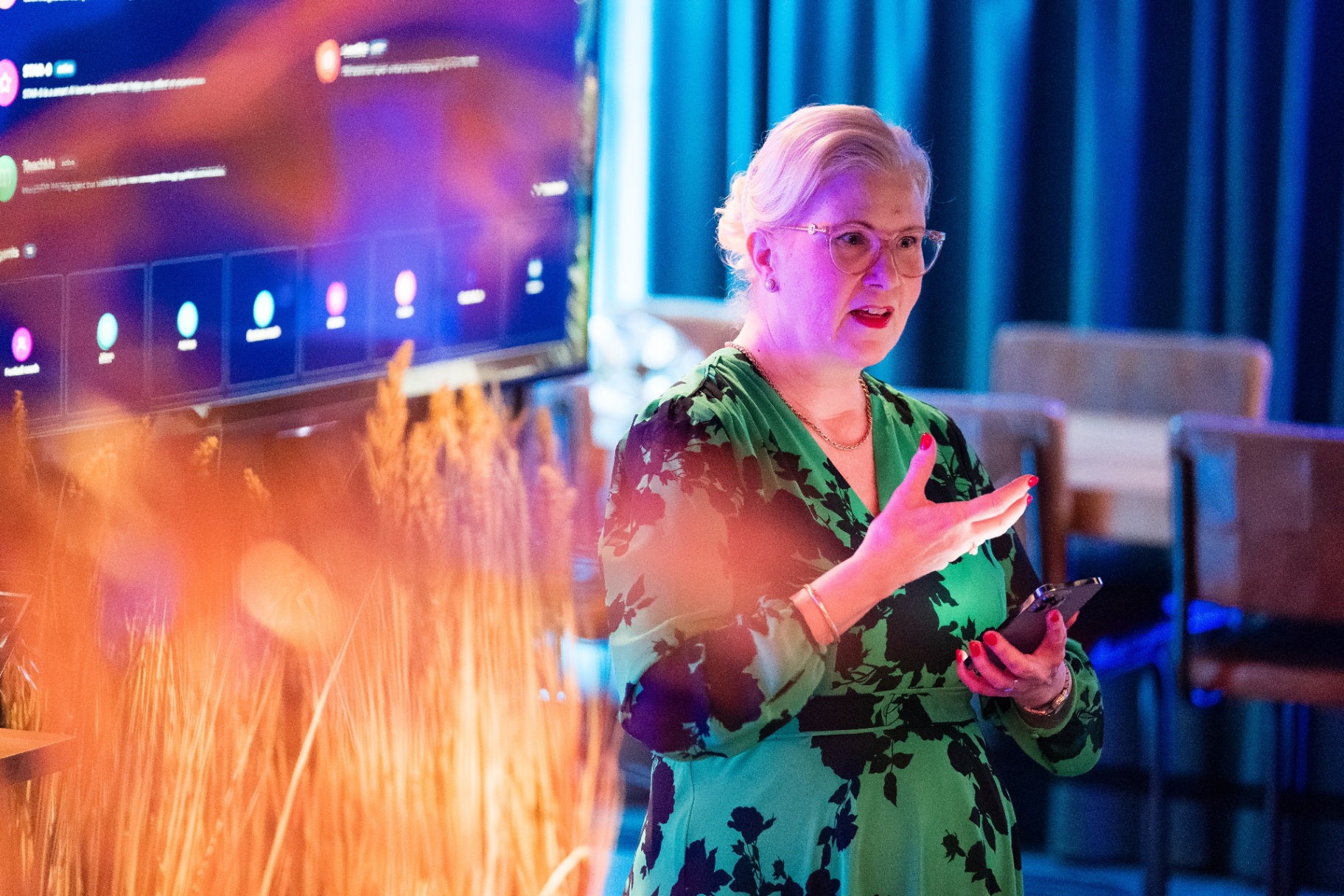 A portrait-oriented photo from the celebration