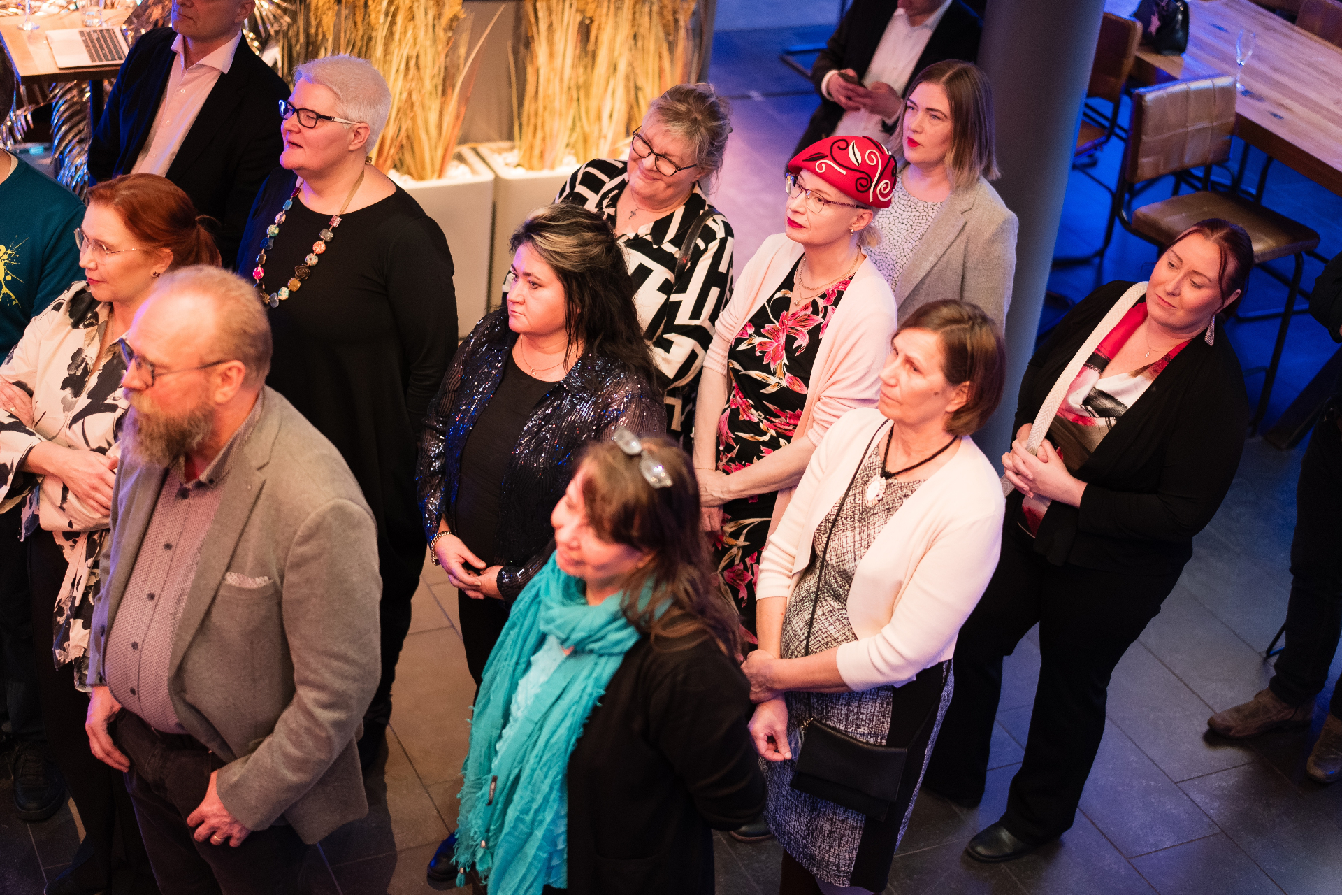 An intimate scene from the SwarmMind launch