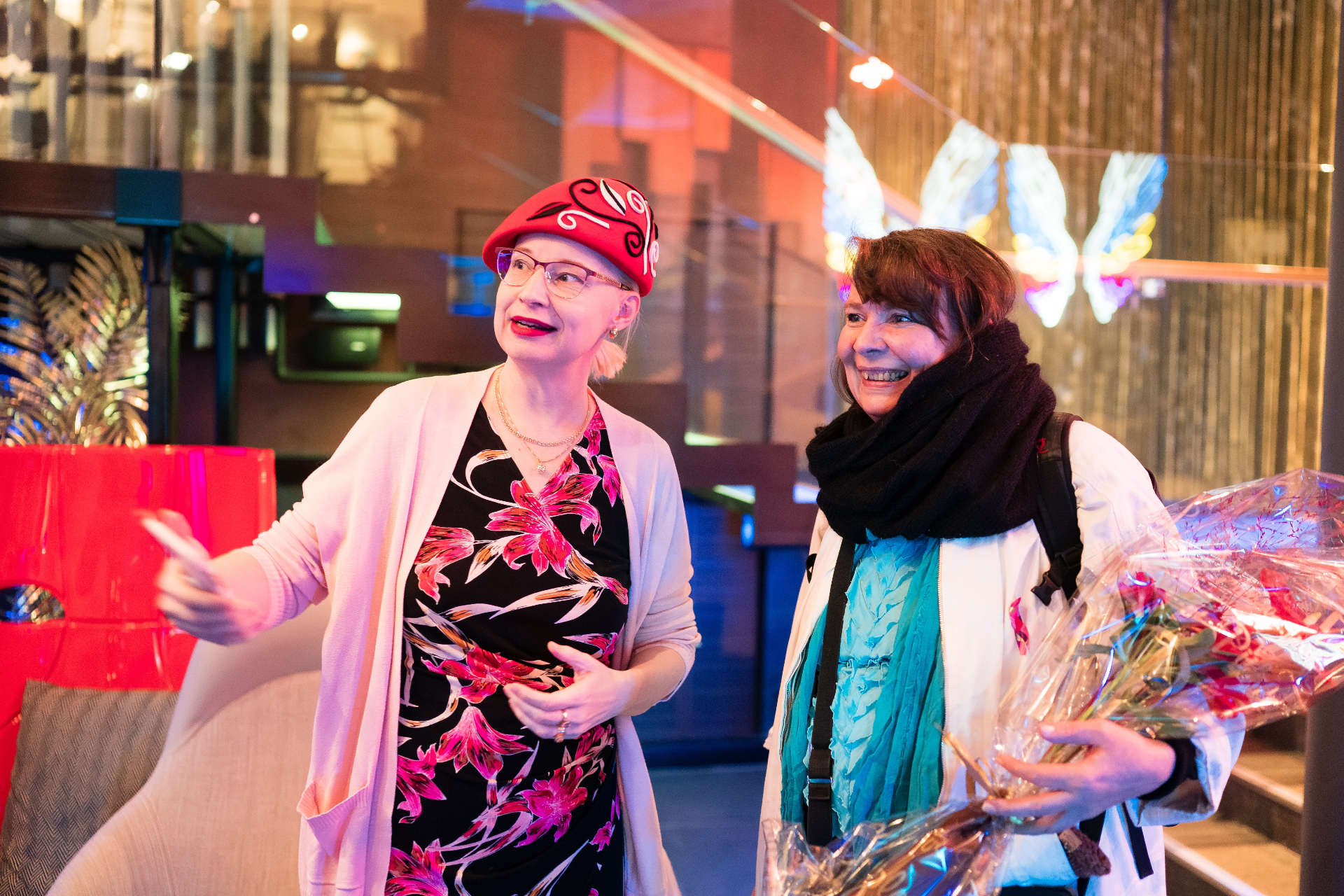 Guests enjoying the launch atmosphere